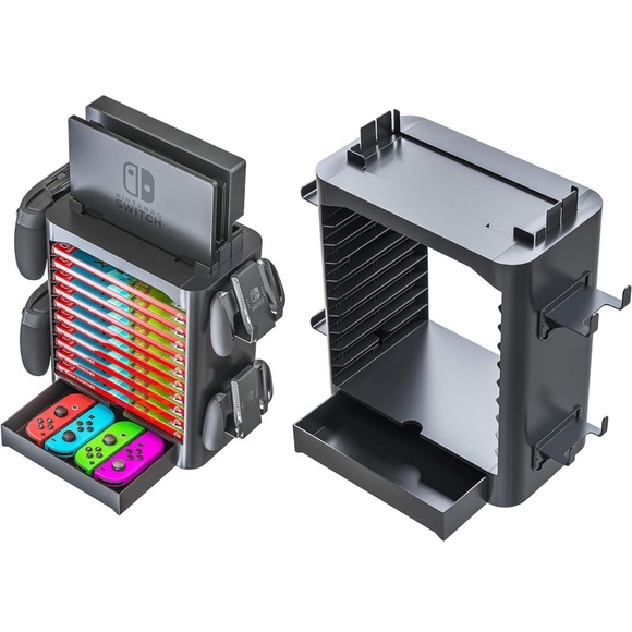 Skywin Game Storage Tower for Nintendo Switch (Black), NWT - Picture 7 of 10